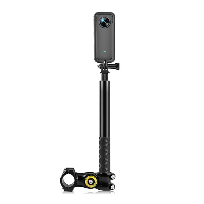 Durable-Adjustable Motorcycle Handlebar Mount For Gopro, DJI, Insta360 Cameras Invisible Selfie Stick Monopod