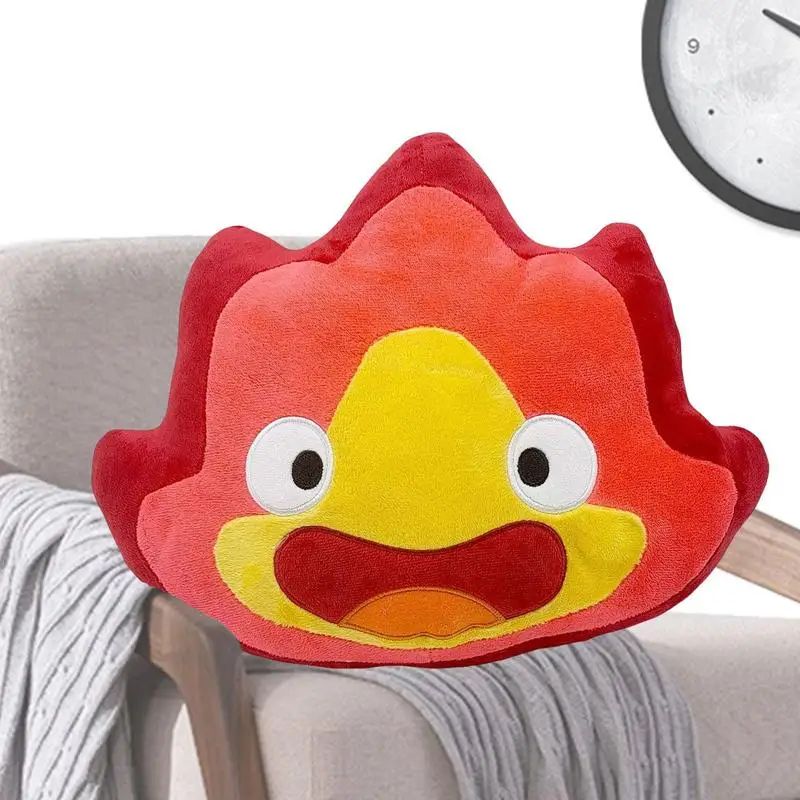 

Stuffed Bears Toy Calcifer Cartoon Films 's Moving Castle Plush Toy Soft Stuffed Dolls 24cm Gift For Kid Padded Throw Pillow