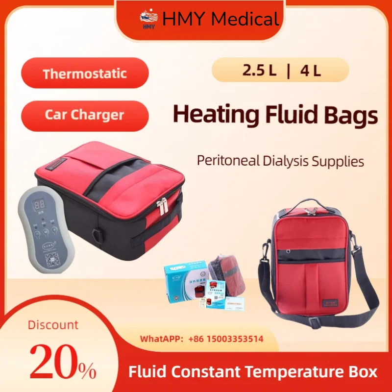 

Constant temperature box, heating bag, and warm liquid bag provide continuous insulation for the peritoneal fluid
