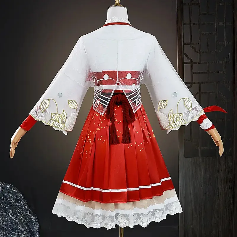 Игра Naraka: Bladepoint Tsuchimikado Kurumi, карнавальный костюм, парик, униформа в китайском стиле, праздничное платье на Хэллоуин для Comic Con, аниме