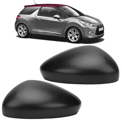 Left / Right Car Side Mirror Cap Cover Black Sporty Look Scratch Resistant Rearview Door Wing Mirror Cap For Citroen DS3