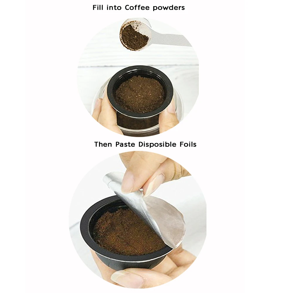 Refilling Capsule Self Adhesive Aluminum Foil Brewer Lid Capsula Seals Sticker Coffee Maker For Coffee Capsules