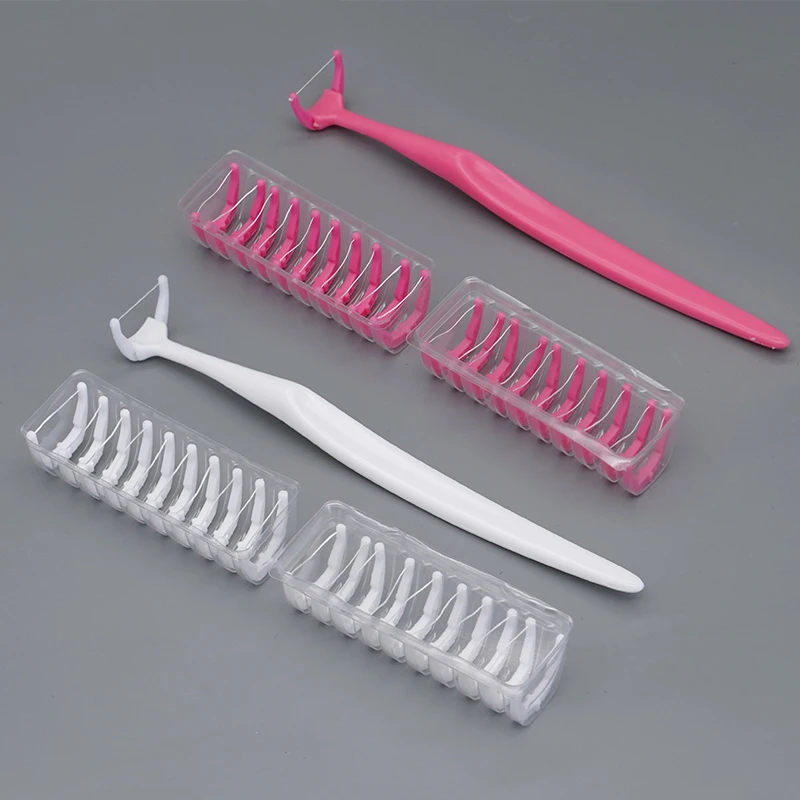 Replaceable Dental Floss Flosser Picks 1 Holder+20Pcs Toothpicks Tooth Cleaning Interdental Brush Teeth Sticks Home Oral Care