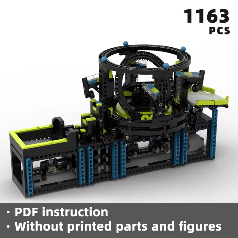 

precise GBC module STEM educational bricks hands on ball conveyor system blocks motion device mechanism moc building science