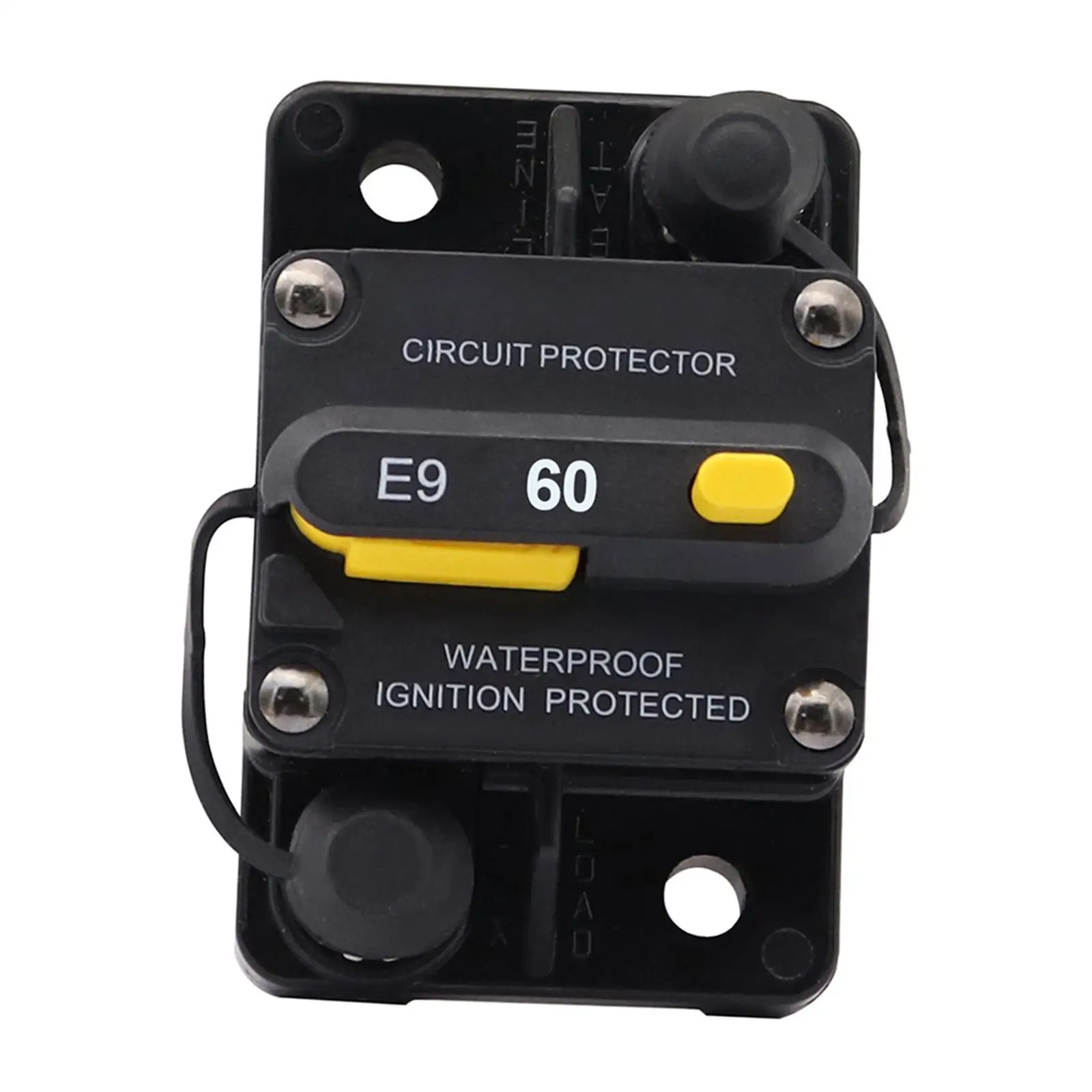 60 Amp Circuit Breaker 12V - 72V Fuse Holder Inverter Car Speaker Protection