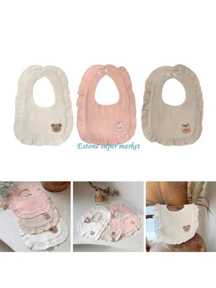 

090B MALE-COTTON BABY BIB RUFFLE THENETENT BIB U-CHAP