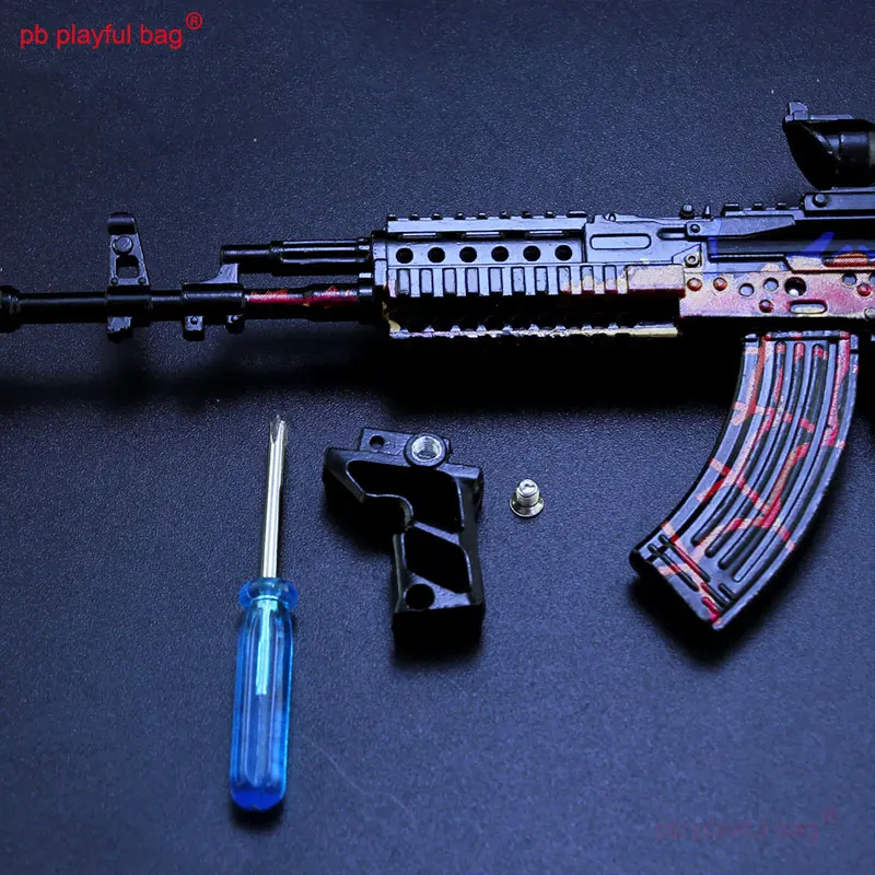 18CM Model broni figurki M762 metalowy pistolet zabawkowy CS gra peryferyjny brelok akcesoria kolekcja dla dorosłych zabawka prezent dla dzieci HG294