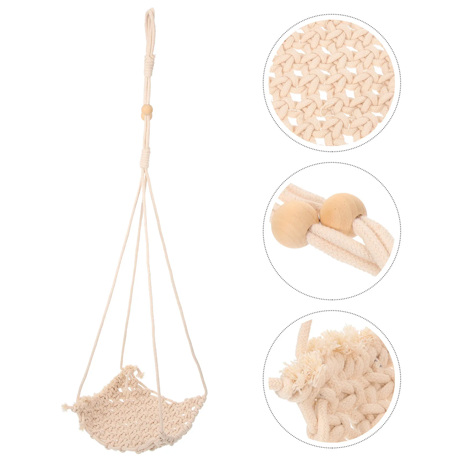 

Woven Plant Hanger Net Macrame Hanging Planter Holder Strong Durable Indoor Outdoor Ceiling Plant Holder for Home Office Garden