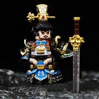 MOC Courage Of The Three Kingdoms The Majestic Premier Hero Soldier Weapon brick Mini action figure Building Blocks Toy