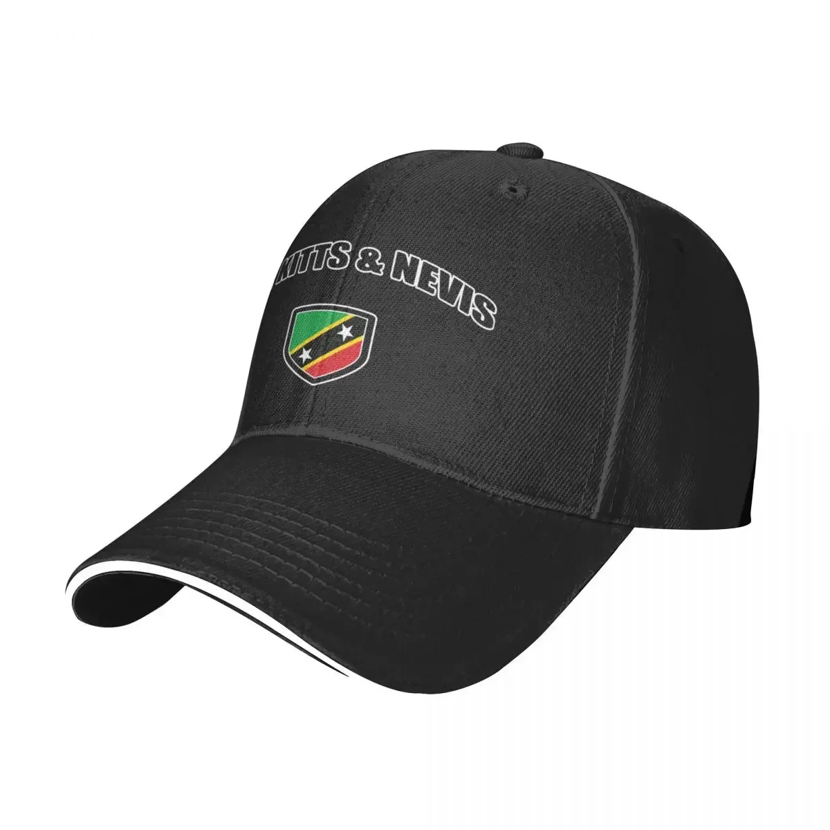 St Kitts and Nevis Sport With Patriotic Flag Shield Baseball Cap Fishing cap winter hats for men Elegant Women's Hats Men's