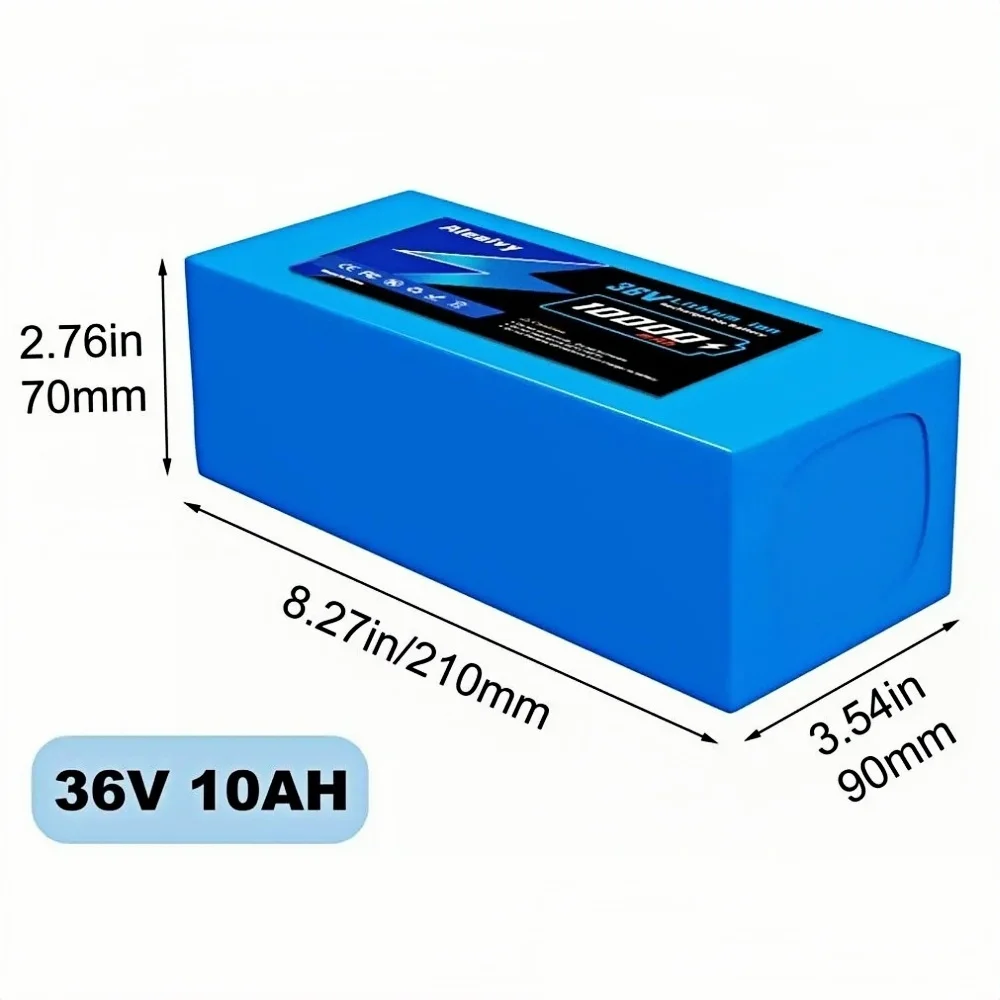 Aleaivy 36 V 42 V 10S7P 20Ah 14Ah 10Ah 18650 Hoge Capaciteit Power voor 250 W ~ 1800 W Lithium Batterij Fiets/Scooter Met 30A BMS