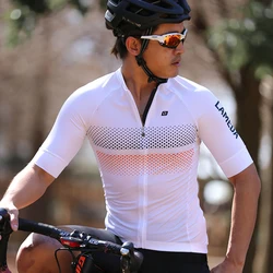 Lameda Summer Pro Cycling  Jersey MTB Bike Clothes Breathable Short Sleeve Bicycle Shirt Men Women Sport Clothing Wear Jersey