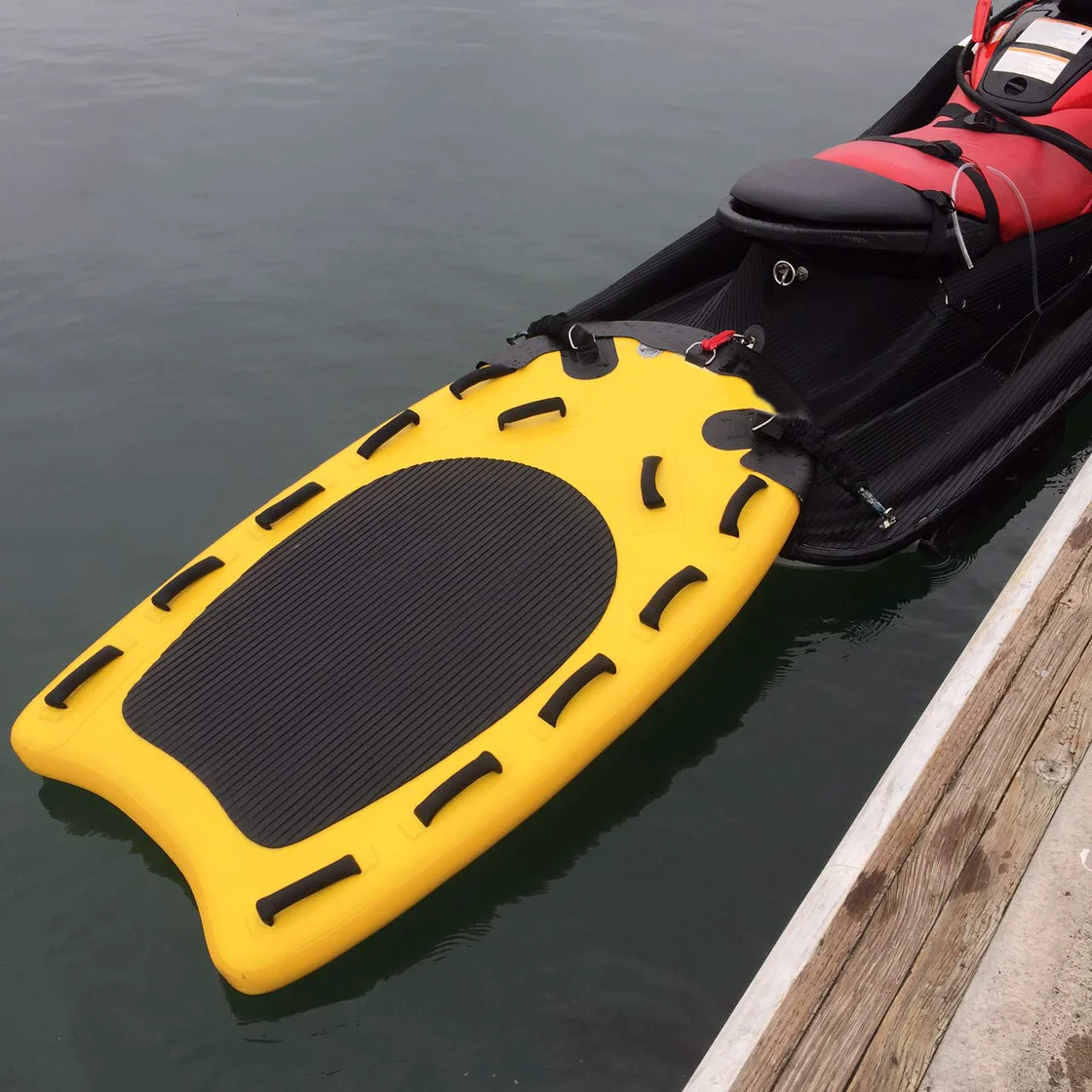 Inflatable Rescue Sled Yellow Drop Stitch Inflatable Jet Ski Sled Surf Rescue Sled for Sale