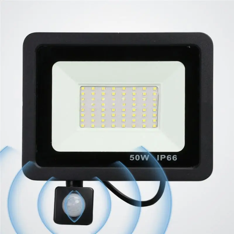 ABFN-Security Lights Outdoor Motion Sensor Led Pir Floodlight IP66 Waterproof Outside Wall Light Garden Doorway 30W