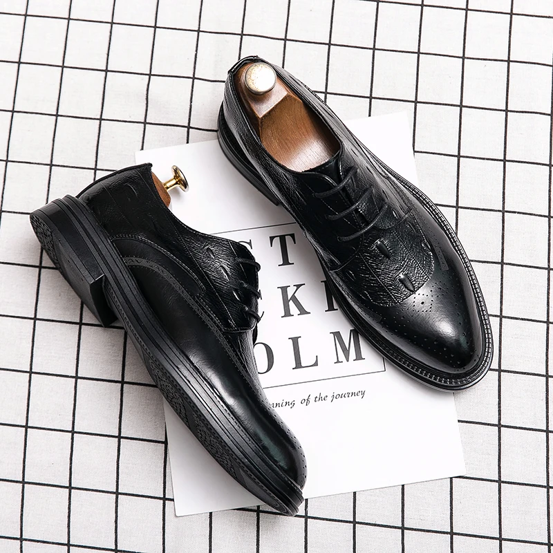 Fashion Men's Office Workplace Gentleman Fashion Oxfords Men's Business Dating Formal Party Shoes