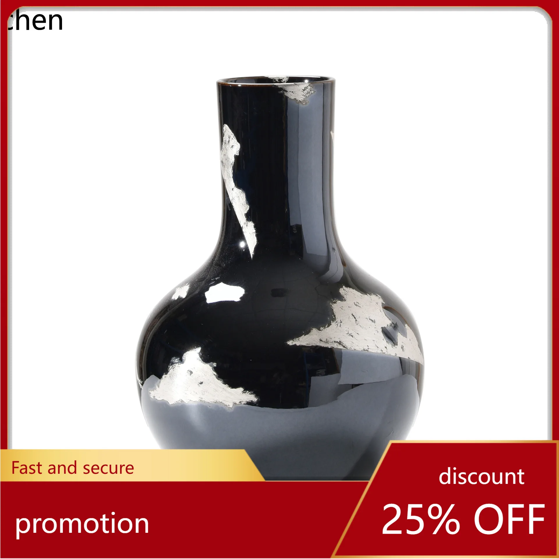 Cz modern high-end porcelain handmade irregular flower vase - ideal for show homes, hotels, bookshelves, and decorative shelves