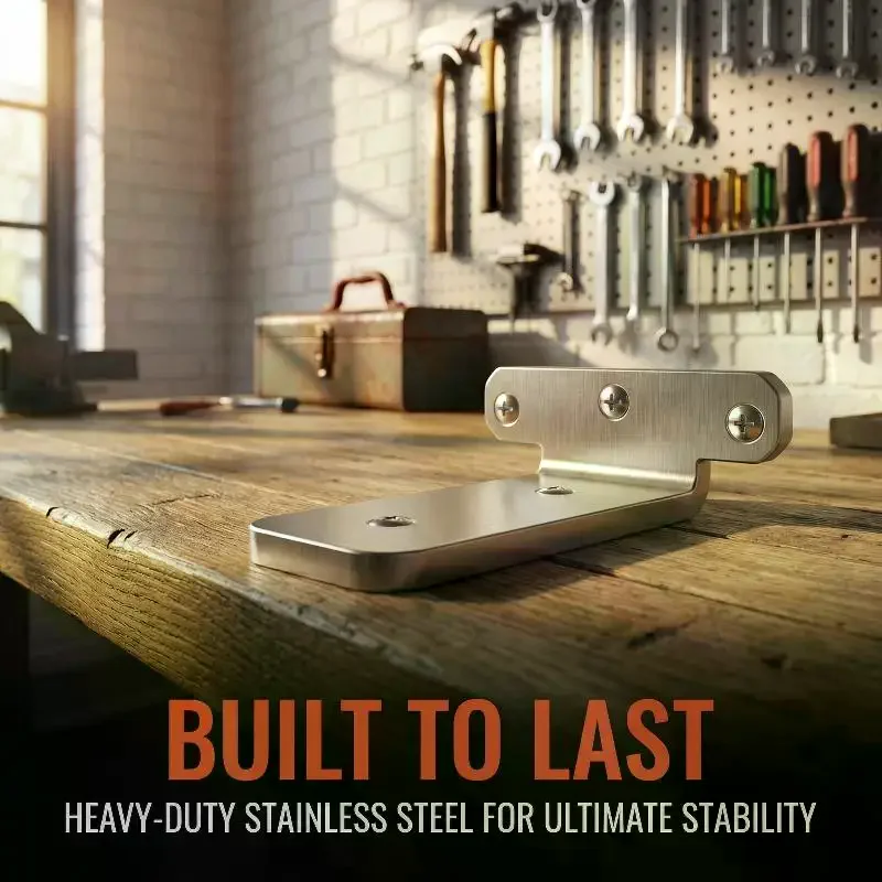 L-shape Partition Support Brackets Wall Mount Fixed Rack With Screw Heavy Duty Shelf Brackets Industrial Metal Bracket