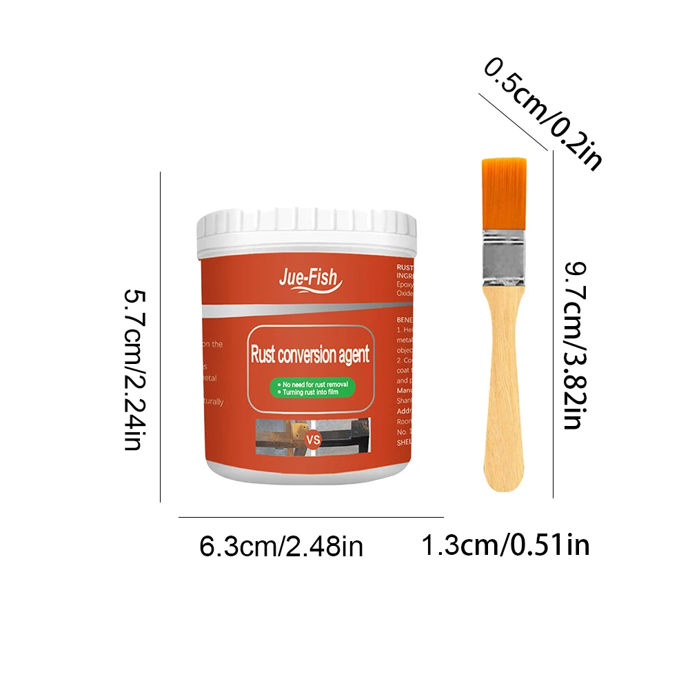 100/300g Metal Rust Remover Rust Removal Converter Multi Purpose Anti-Rust Paint Waterproof Anti-corrosion Car Anti-rust Primer