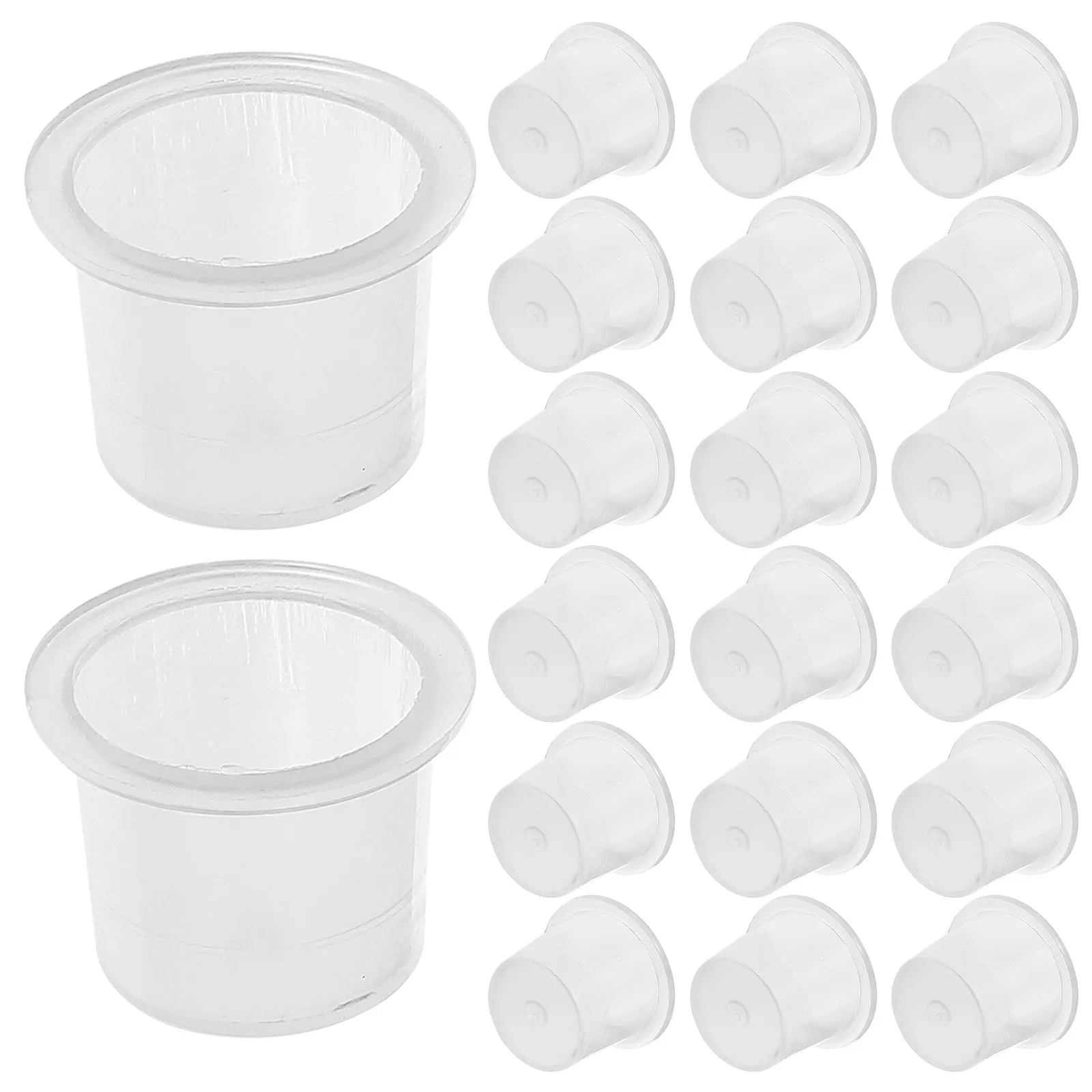 

1000Pcs Ink Cup Set Plastic Pigment Containers Heavy Base Stable for Tattoo Paint Supplies Easy to