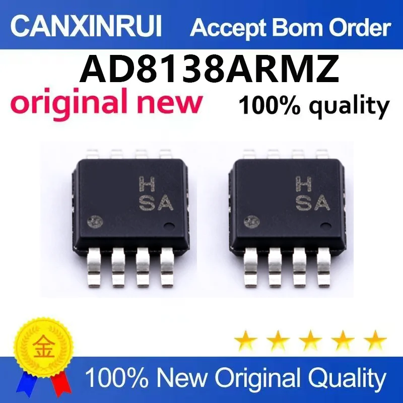 (5pcs-100pcs)Brand new original AD8138ARMZ-REEL7 AD8138ARM differential amplifier package MSOP-8