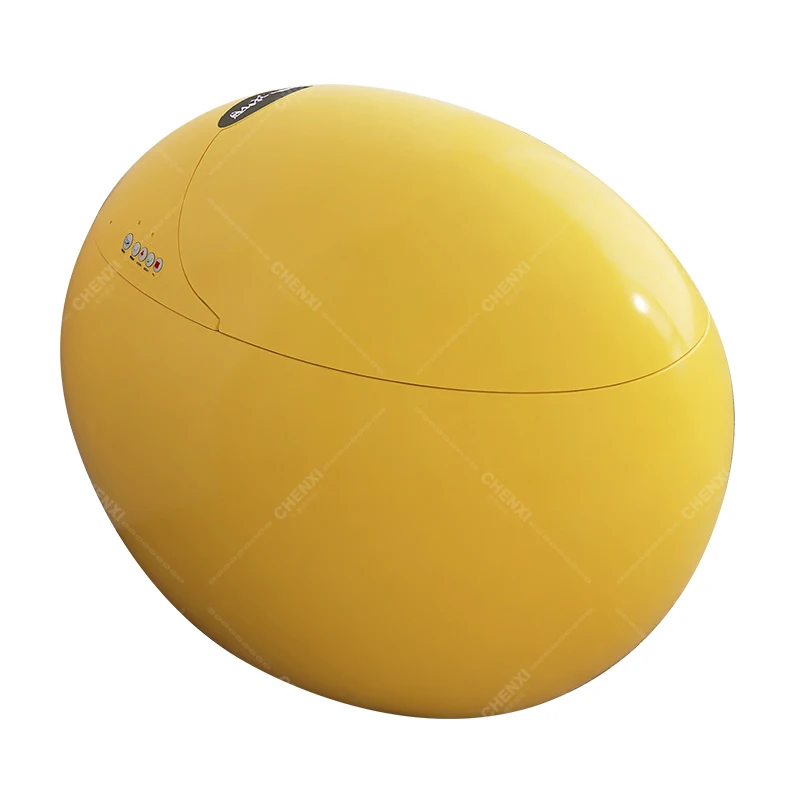 

New Fashion Yellow Color Heating Cover Toilet Bowl Seat Ceramic Commode Automatic Bathroom Auto Flush Intelligent Toilet
