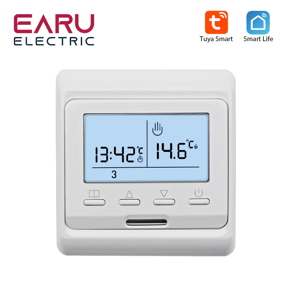 WiFi Smart Thermostat Temperature Controller Electric Floor Heating TRV Water Gas Boiler Remote Control  Tuya Alexa Google Home