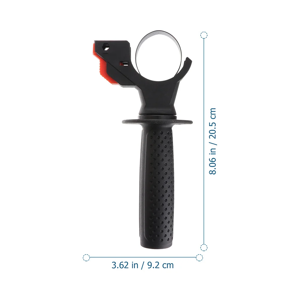 Adjustable Plastic Auxiliary Handle for Hammer Drill Front Side Grip Replacement Stable Comfortable Tool Grip Auxiliary Tool