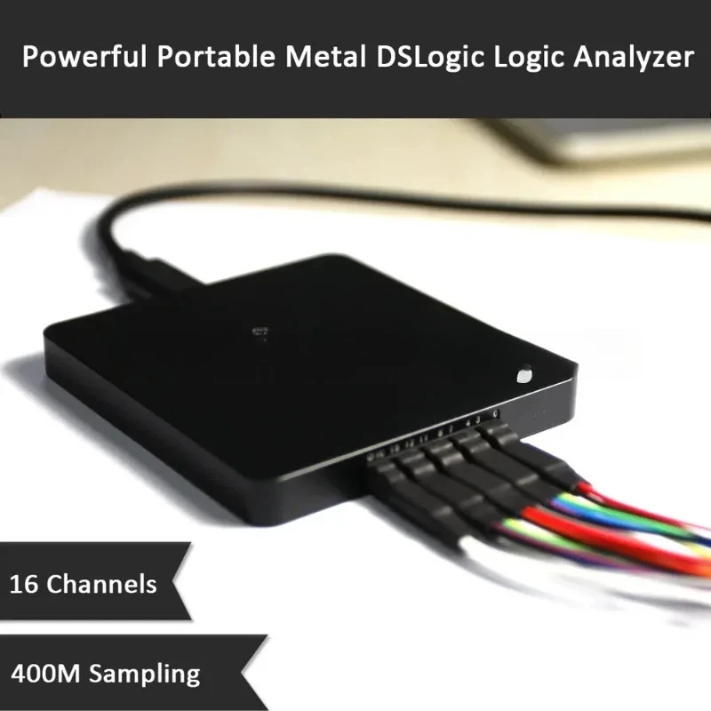 Plus Portable Metal DSLogic 16 Channels 100MHz USB-Based Debugging Logic Analyzer DreamSourceLab DS