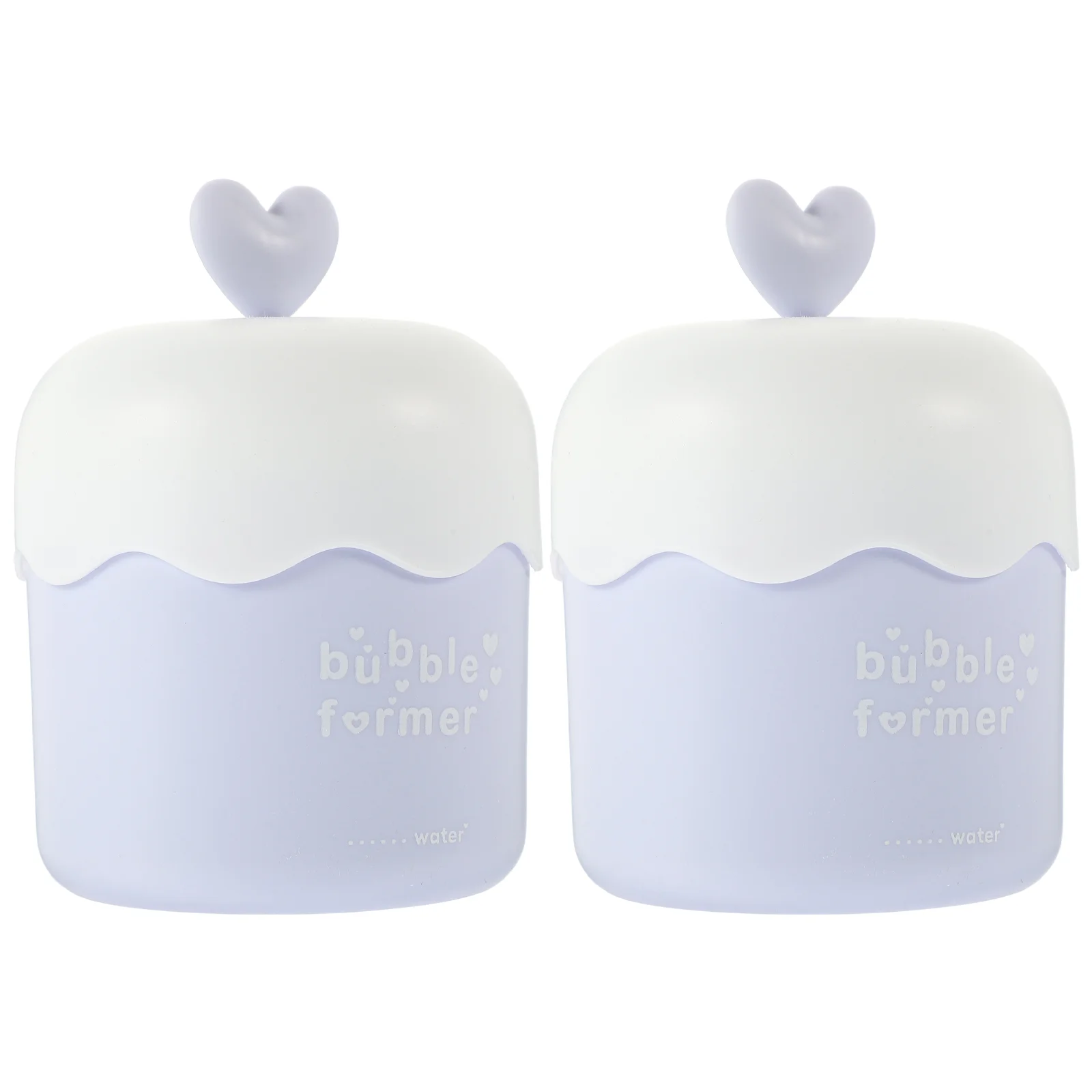 2 Pcs Bubbler Portable Facial Cleanser Foam Cup Foams Maker for Washing Face Plastic Travel