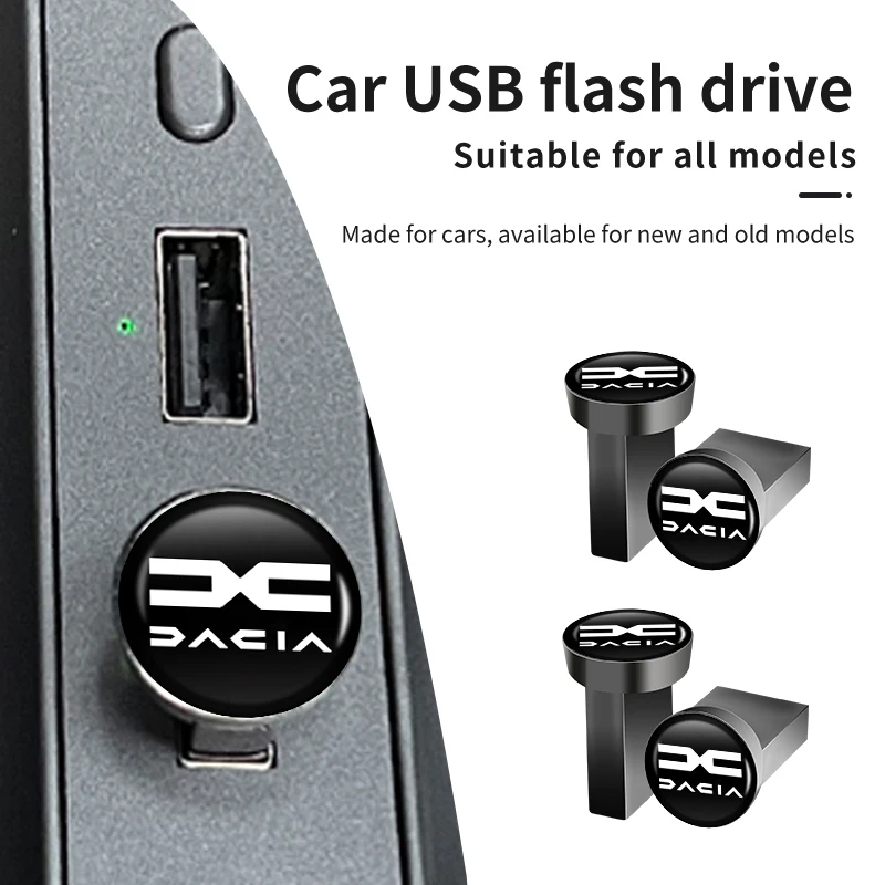 Voiture 16/32/64GB USB Flash Drives Mini clé mémoire prise accessoires pour Dacia Logan Mcv 2 Duster Sandero Lodgy Dokker Stepway