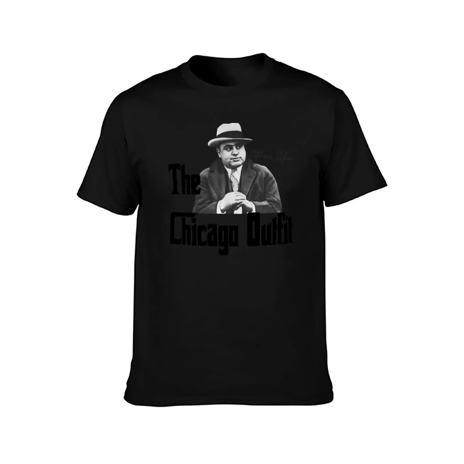 Capone Chicago Outfit Mafia Gangster Godfather T-Shirt, Summer Casual Cotton Tee, Oversized Streetwear Tops, Unisex Men Women