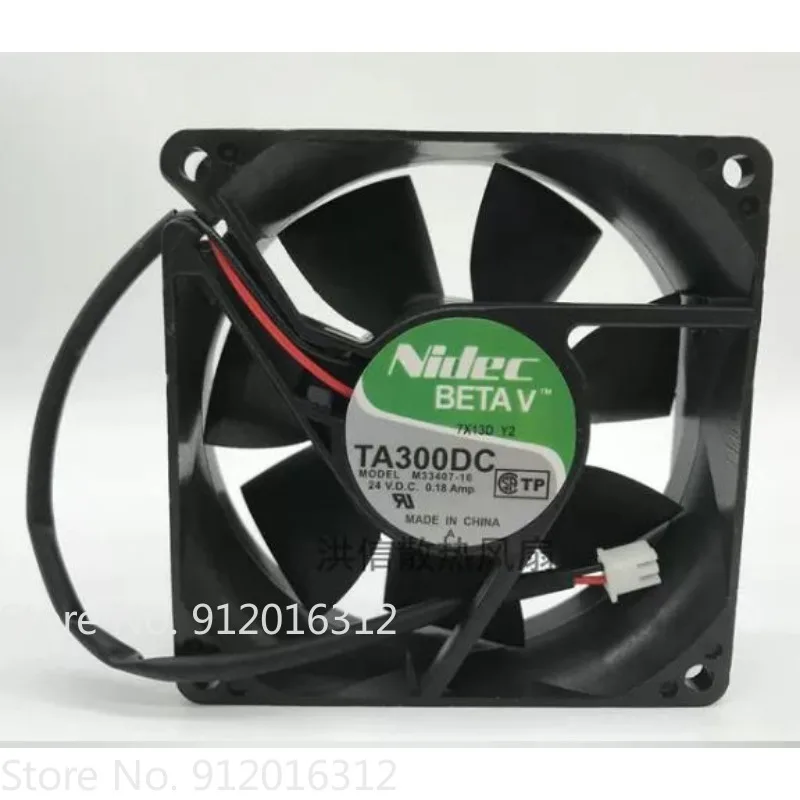 

Original New Fan for Nidec TA300DC M33407-16 DC 24V 0.18A 8025 Inverter Cooling Fan 8cm 80 * 80 * 25mm