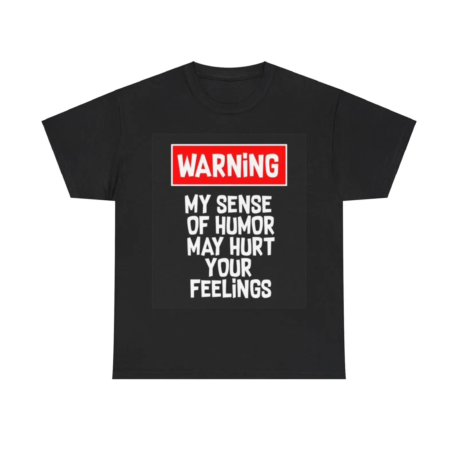 

Warning My Sense Of Humor Might Hurt Shirt Funny Graphic Unisex Heavy Cotton Tee