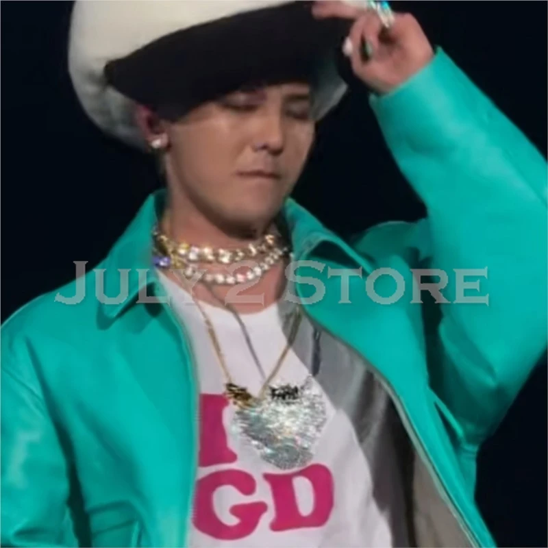 عشاق أنيمي دعوة Ita-shirts G dragon Kwon Jiyong نفس النمط أنا أحب GD تي شيرت 2025 حفلة موسيقية قصيرة الأكمام قمة الموضة C لعب الأدوار