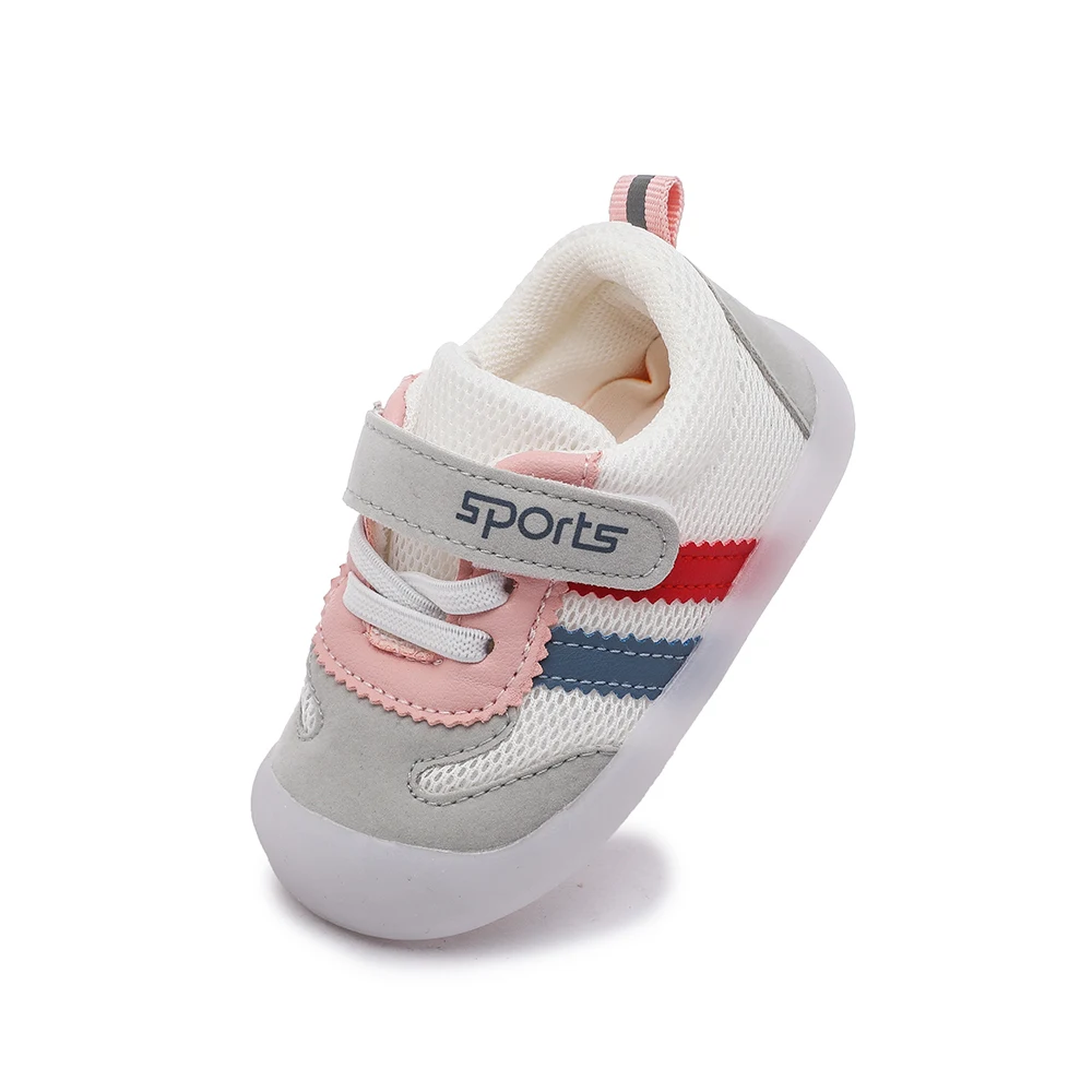 

Baby Boys Girls Snakers Rubber Sole Non-slip Outdoor Shoes Toddler Walking Shoes Infant Shoes