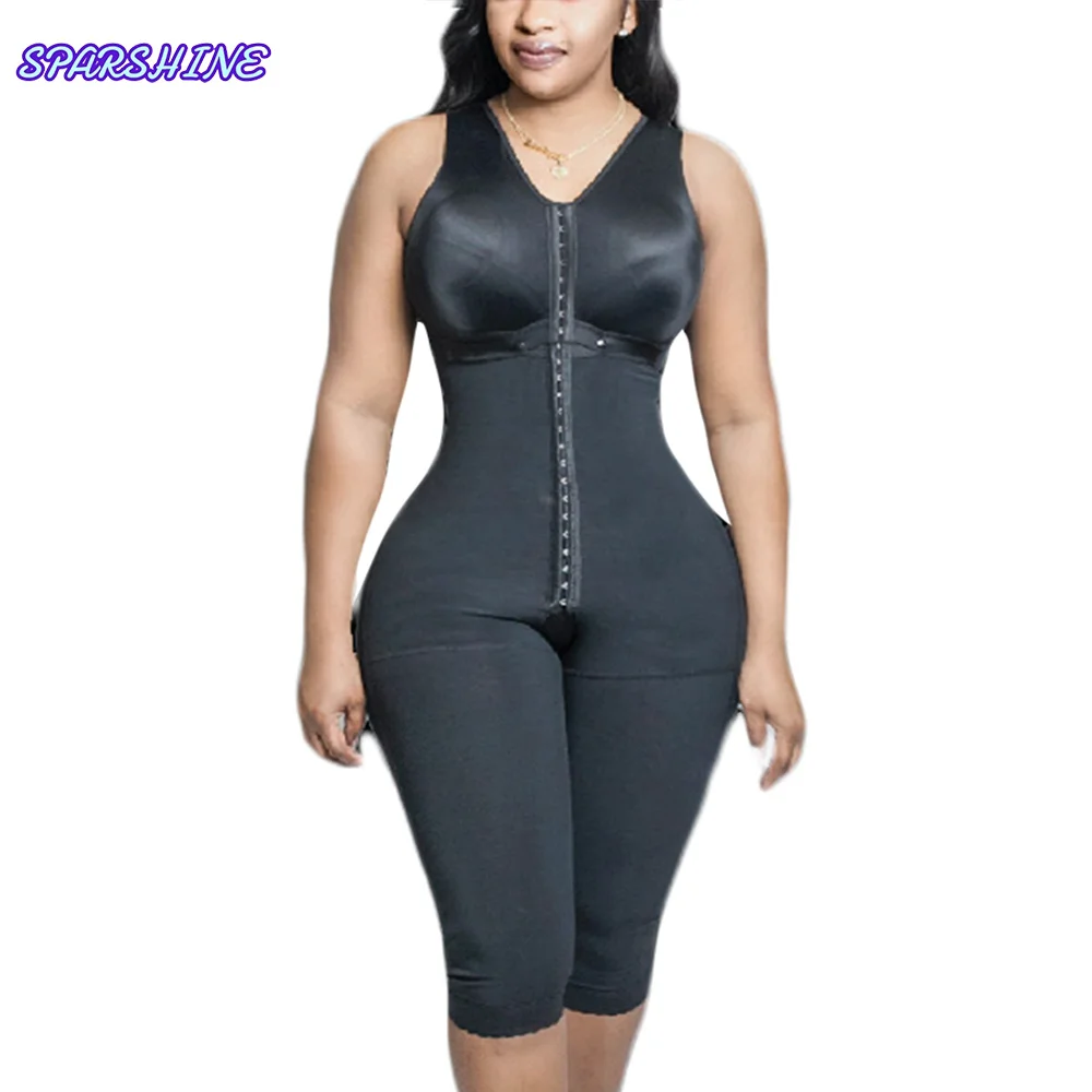 Fajas Colombianas High Compression Long Shapewear Post-operative Waist Trainer Slimming Tummy Control full Body Shaper