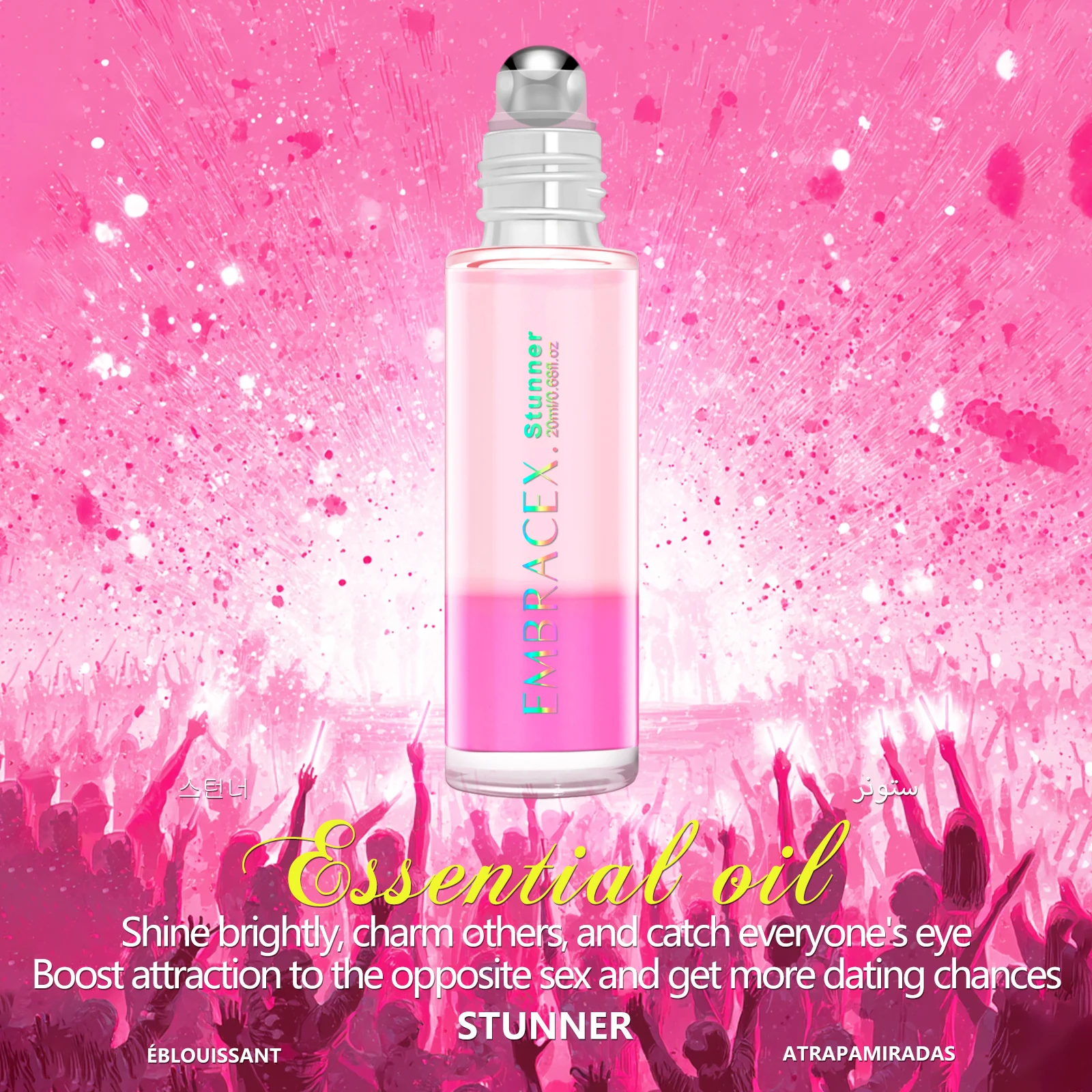 20ml Stunner Roller Fragrance Oils Gifts Long Lasting Suitable For Dating and Daily Use Enhance Confidence Gift