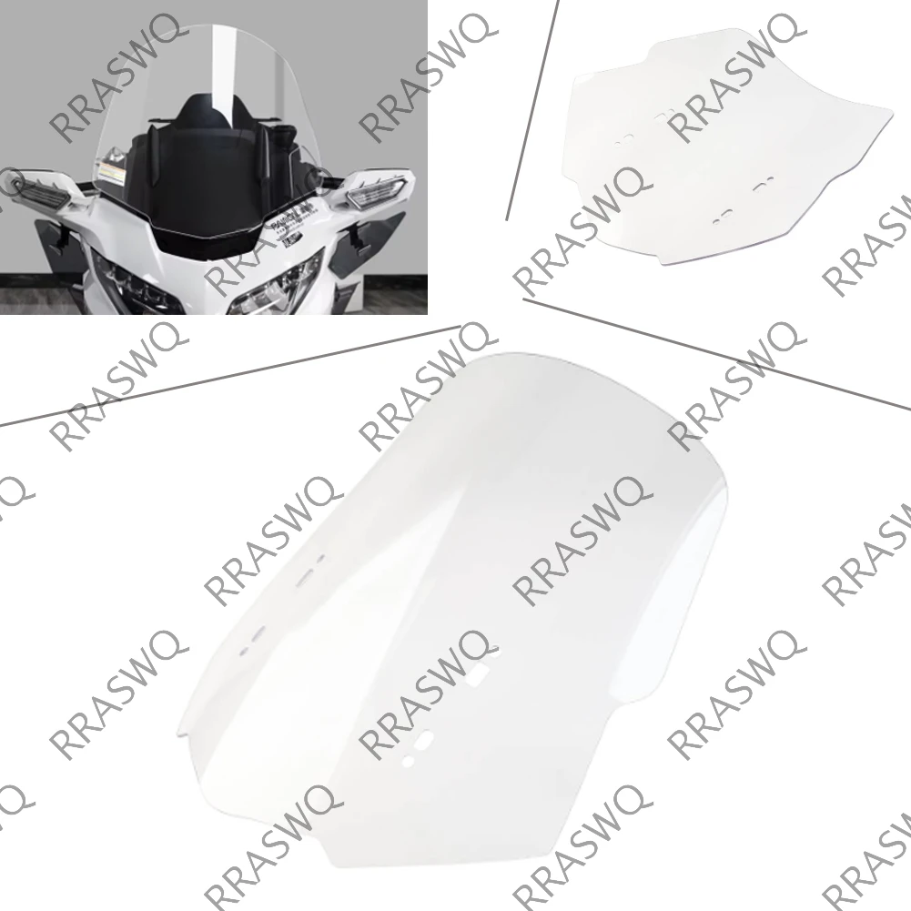 

23" Clear Motorcycle Windshield WindScreen Wind Delfector For Honda Gold Wing GL1800 2018 2019 2020 2021 2022 2023