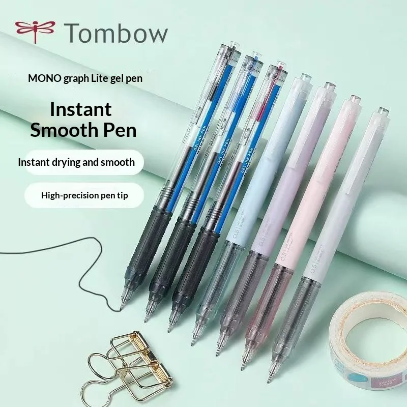 Bolígrafo Tombow Mono de 0,5 mm, tinta de gel a prueba de manchas y de secado rápido, ultra suave para uso profesional en negocios y oficinas, papelería japonesa