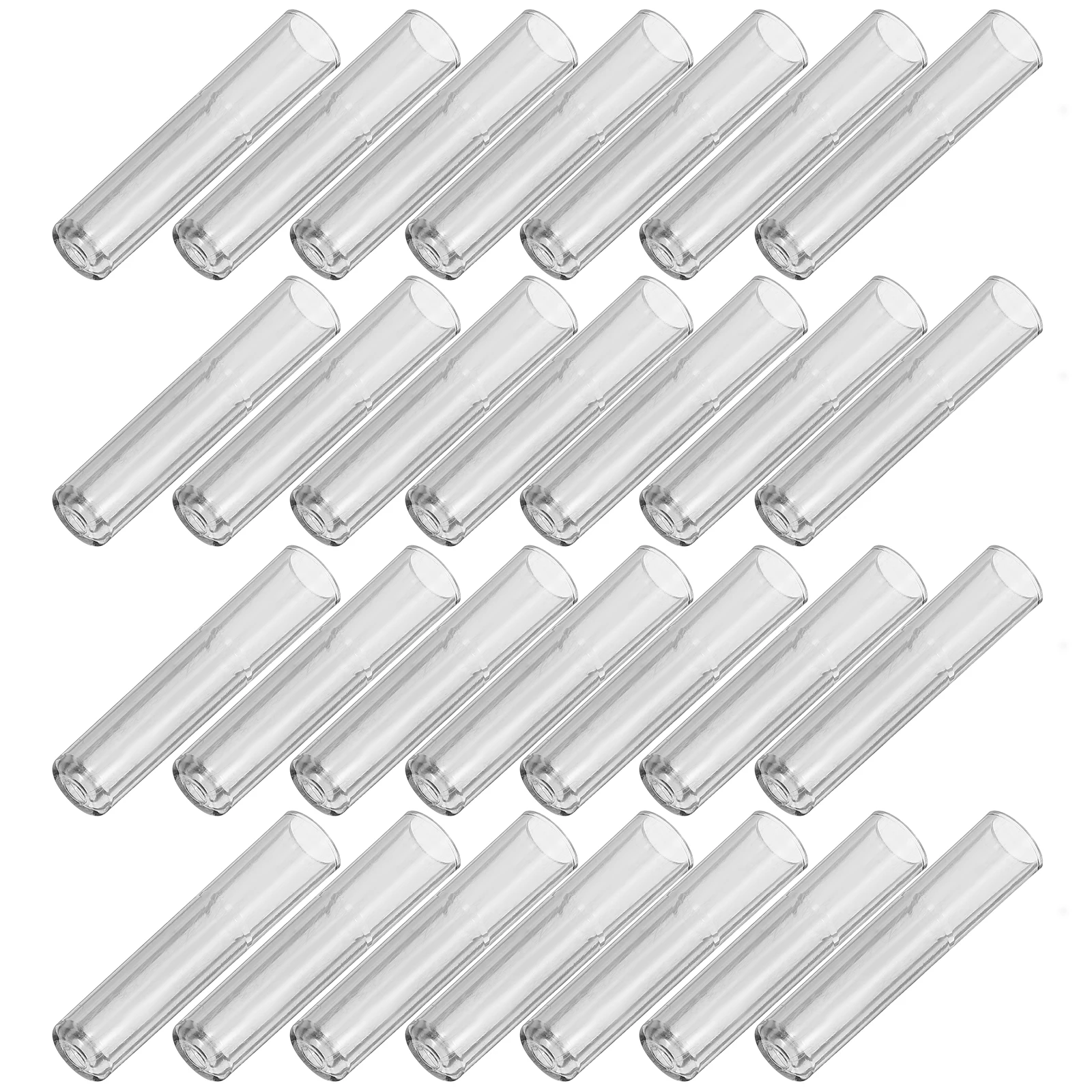 50 Pcs Pencil Cap Clear Topper Extender Caps Protector Office Holders for Tips Case Extenders