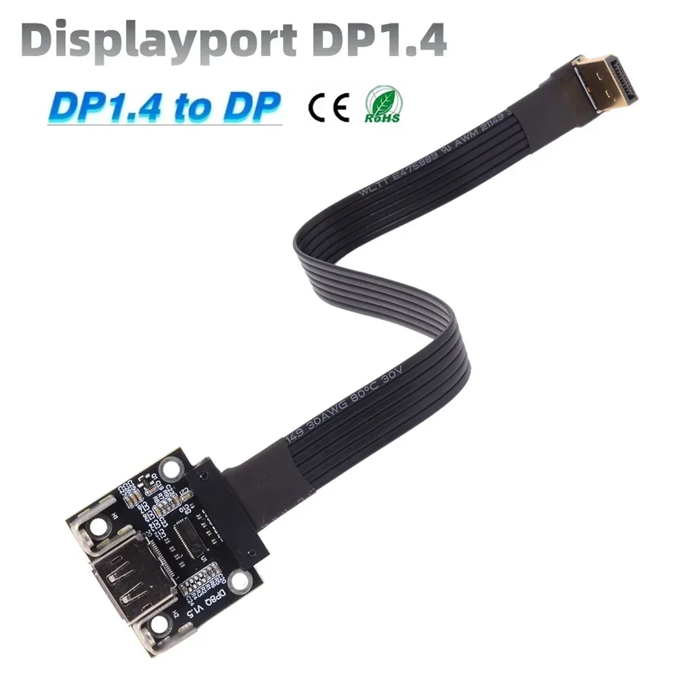 DP1.4 Verlängerungskabel DisplayPort Stecker/Buchse Audio Grafikkarte Band Extender 8K@60Hz 4K@144Hz High Speed 3-300CM Für PC Laptop