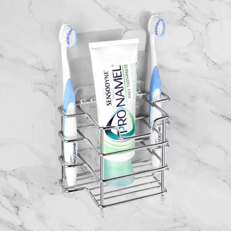 201 Stainless Steel Electric Toothbrush Holder Household Bathroom Toilet Storage Rack For Toothpaste And Razor