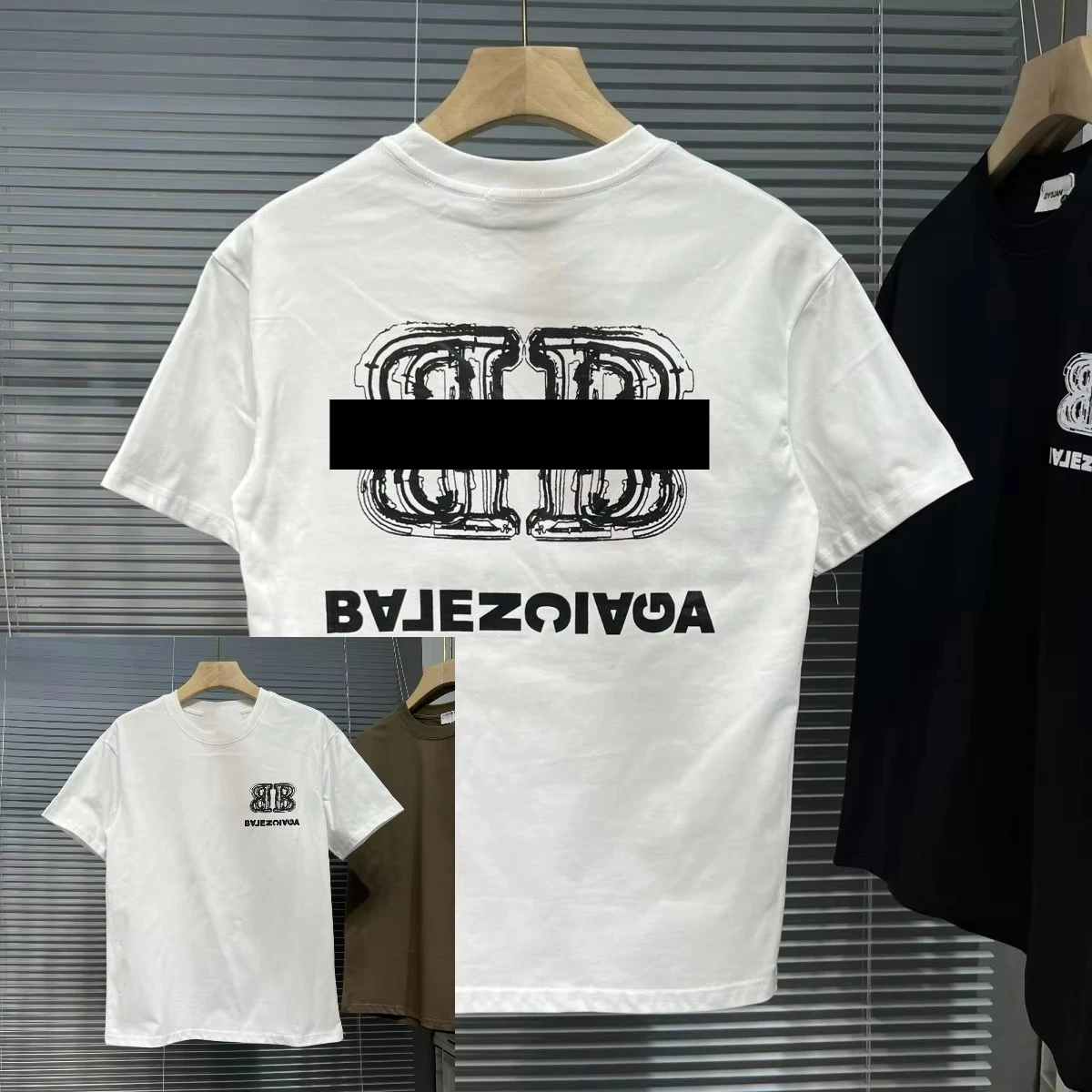 

2025 Summer Latest Luxury Brand Y2k Top T-shirt Pure Cotton Flat Print Large Size Short-sleeved Men's and Women's Top T-shirt