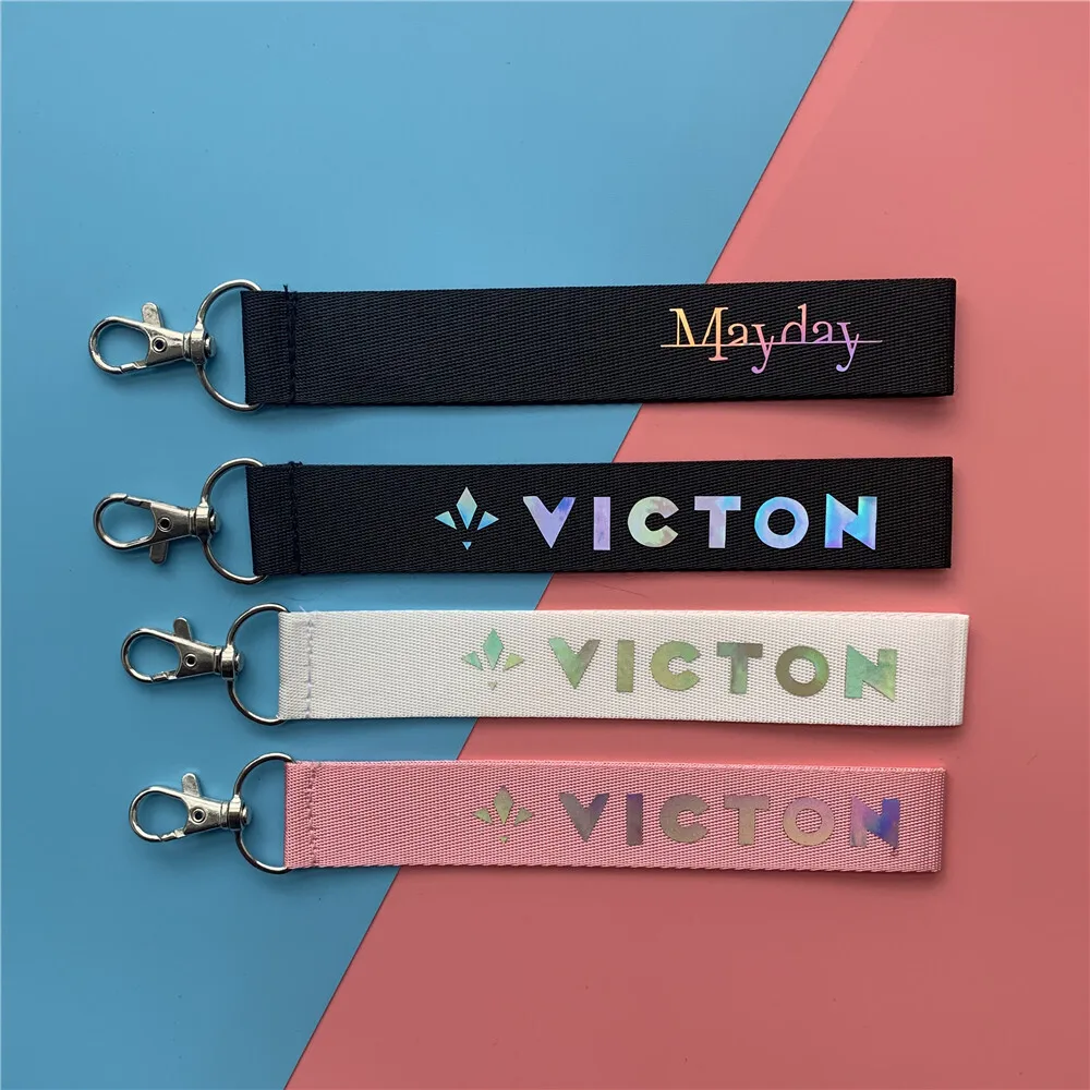 VICTON Laser Colorful Phone Rope ALICE Name Bar Mayday Keychain Pendant Clothes Bag Hanger