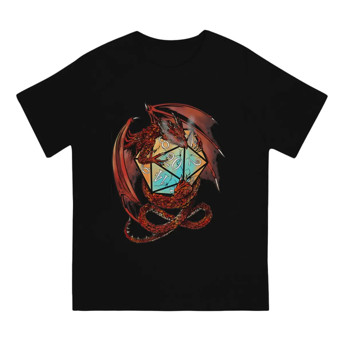 Red Dice Magnet Special TShirt Dungeons And Isometric Dragons Leisure T Shirt Summer Stuff For Adult