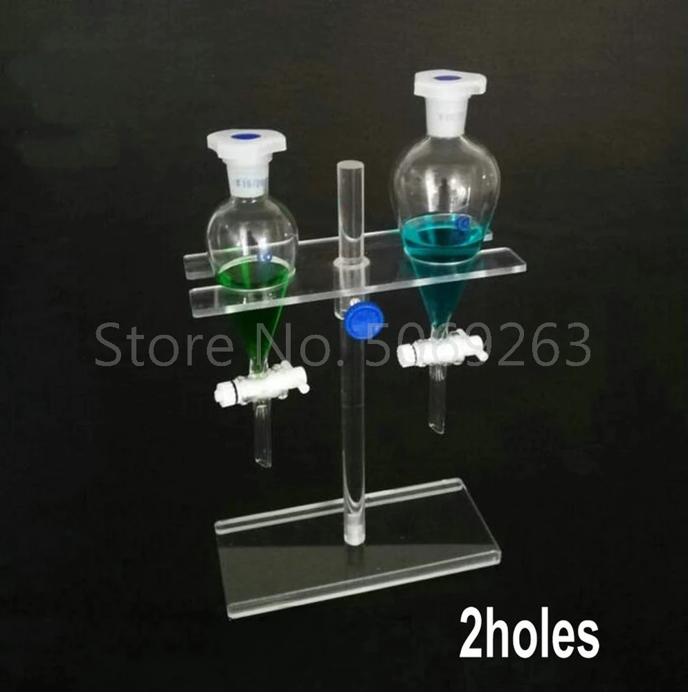 1PCS  Funnel Stand Organic Glass seperating Funnel Stand PMMA Support Rack Lab Supplies