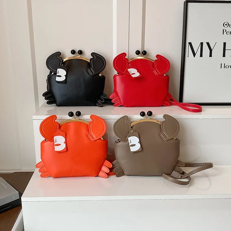 

Cartoon Little Crab Crossbody Bag for Women Versatile Shell Shoulder Bag