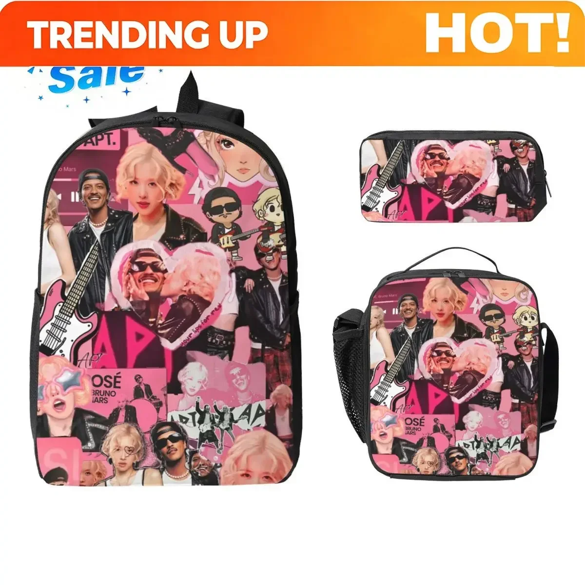 Custom Bag APT ROSE Bruno Mars Backpack Featuring A Single Main Compartment, Perfect Leisurely Strolls, Or Everyda