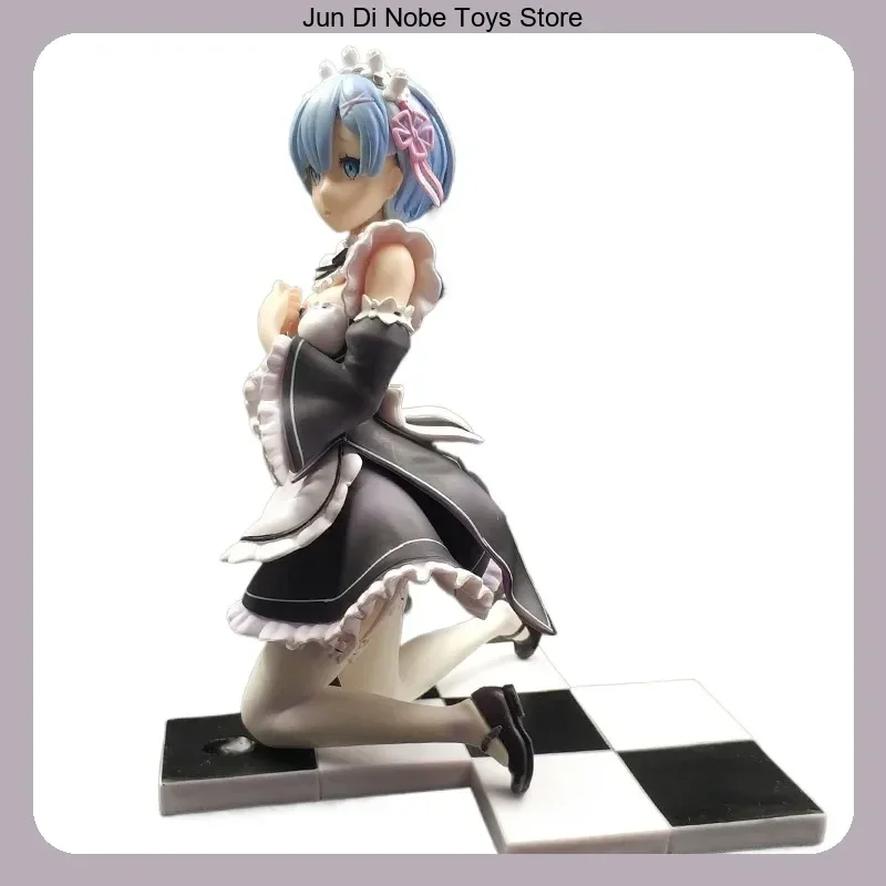 

Rem Re:Zero Maid Kneeling Position 14cm Anime Figure, Collection Desktop Decoration Toys Gift
