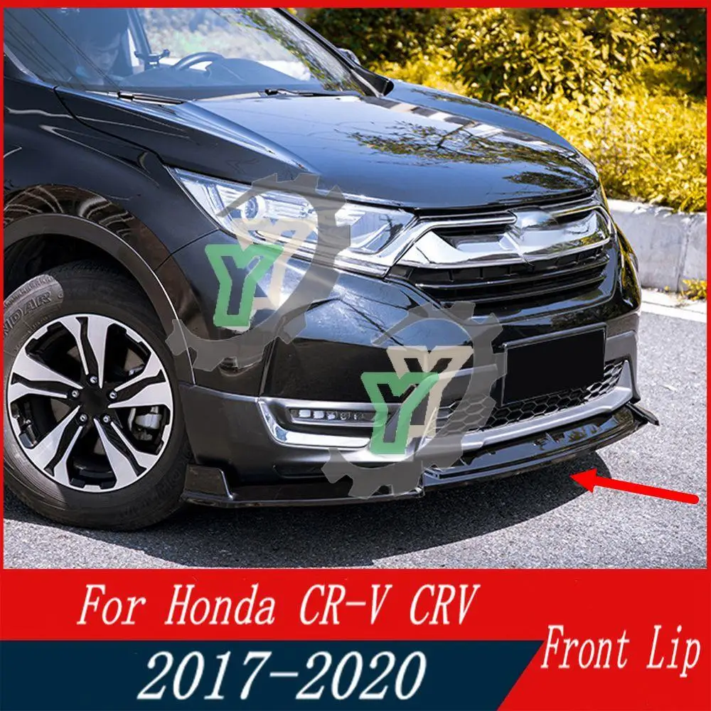 

3PCS Car Front Bumper Lip Spoiler Splitter Diffuser Detachable Body Kit Cover Guard For Honda For CR-V CRV 2017 2018 2019 2020